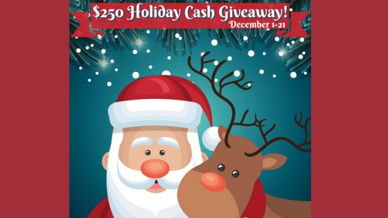 Cash Giveaway ($250) for the Holidays