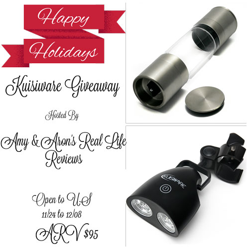 Holiday Kuisiware Giveaway - Grill Light & Salt-Pepper Grinder