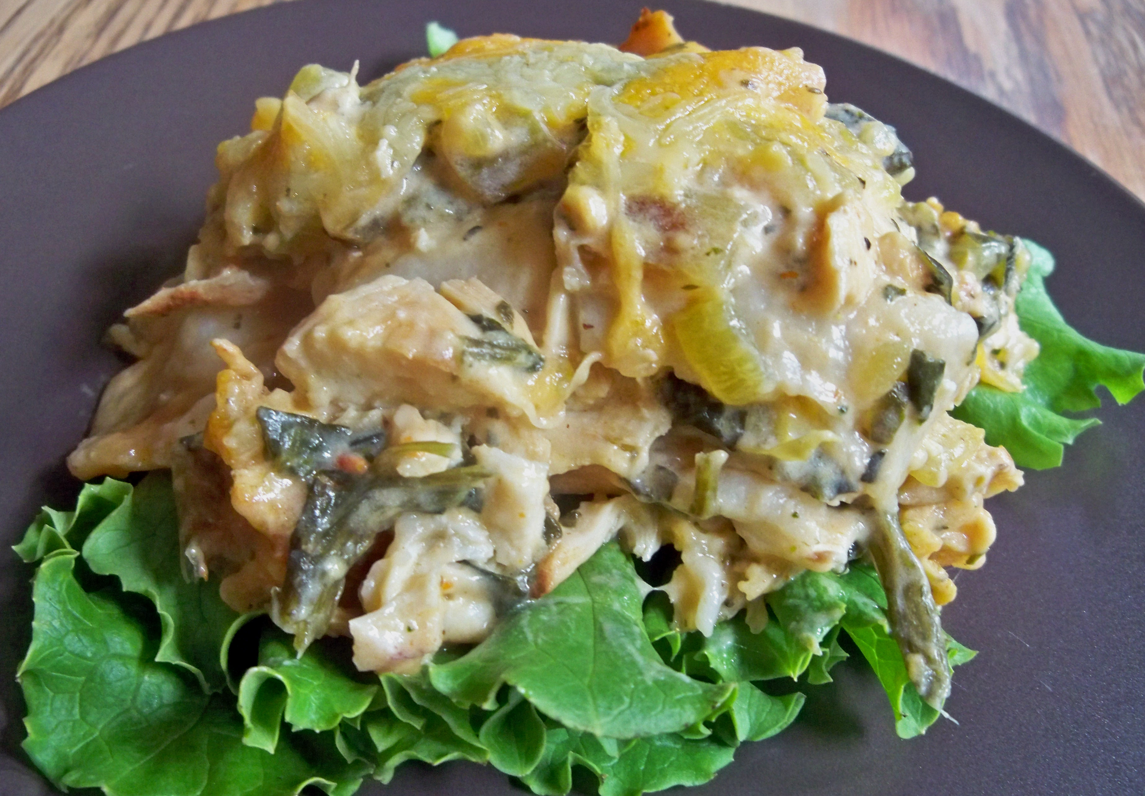 Chicken / Spinach Enchilada Casserole