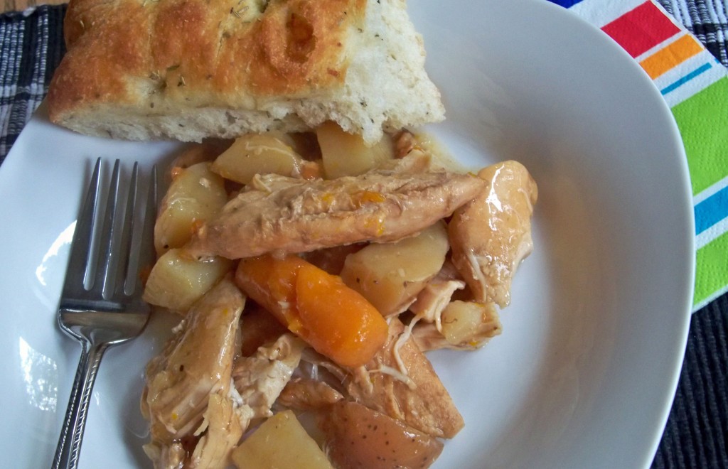 Crockpot Chicken & Potatoes with Carrots