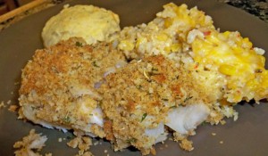 bread crumb and herb crusted baked cod, seafood recipes, fish recipes, easy recipes, online recipe organizer, dish dish