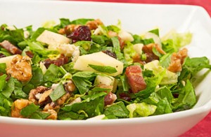 Chopped Salad with Apples, Walnuts and Blue Cheese