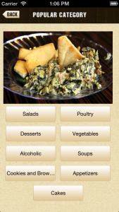 popular categories dashboard image, app release, dish dish online cookbook app, 