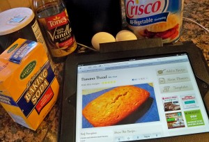 baking recipes, digitize recipes, organize recipes online, ipad with recipes, ipad recipe organizer