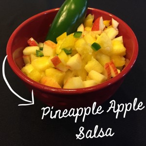 pineapple apple salsa, caribbean recipes, tropical dinner, vegetarian recipes, healthy recipes, recipe organizer app