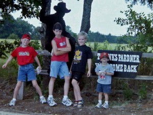 blueberry farm, picking berries, boys at the farm