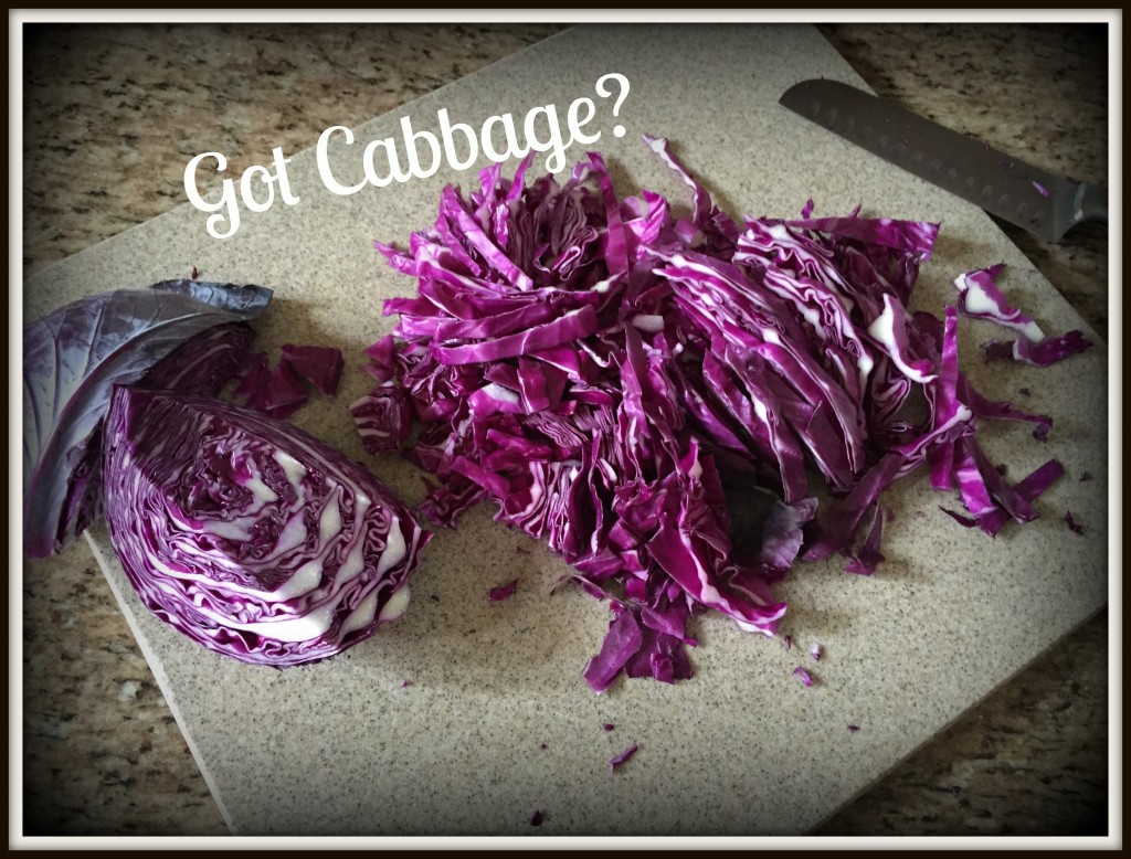 cabbage, quartered, sliced, knife, cutting board, how to prep cabbage