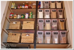 organized pantry, pantry containers