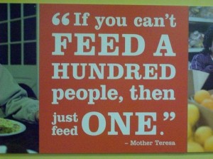 feed the hungry, end hunger, feed just one