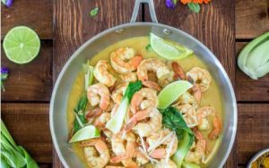 Shrimp Recipes - Cooked Shrimp in Skillet