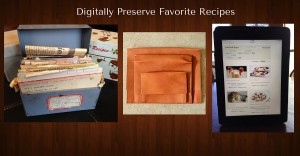 digital recipe album, digitize recipes, online recipe organizer