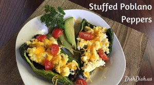 Stuffed Poblano Peppers by Dish Dish