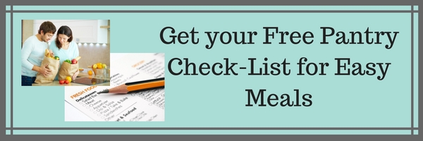 Free Pantry Check-List for Cooking Easy Recipes