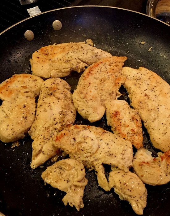 Jalapeno popper chicken recipe - browning chicken