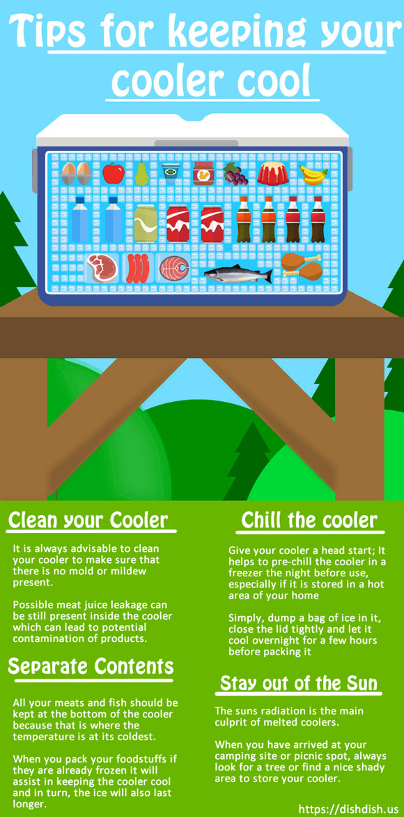 How to Keep a Cooler Cool Infographic