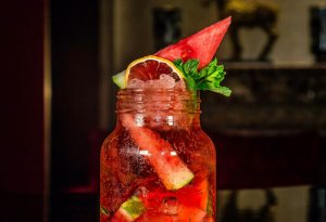 Watermelon in juice in jar by Unsplash