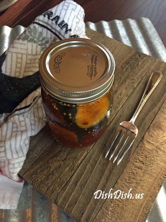 Homemade Refrigerator Bread and Butter Pickles in a Jar