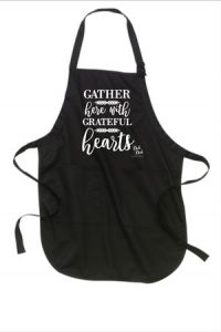 Kitchen Apron - Gather with Grateful Hearts design