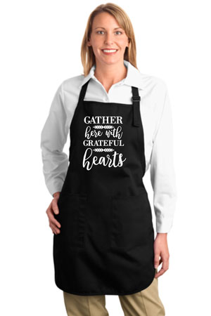 Baking Apron - Gather with Grateful Hearts design