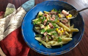 Creamy Ham and Corn Chowder Pasta