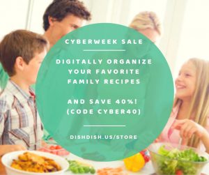 Cyberweek Sale 2018 | DIsh Dish | Recipe App