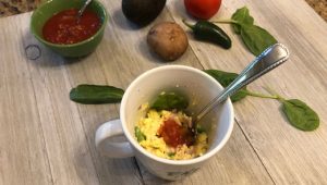 Omelette in a mug | microwave college cooking