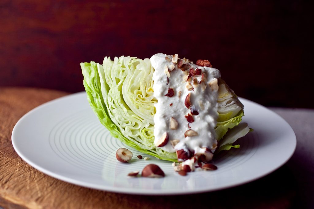 blue cheese wedge lettuce wraps